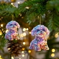 thumbnail image 2 of Christmas Ornaments Acrylic Animal Hanging Decor Car Mirror Pendant Home Decoration Gift A, 2 of 6