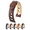 Brown Band / Brown Stitching / Black Accent, variant on Rally Leather Watch Strap - Black - L - 20mm - Silver Buckle