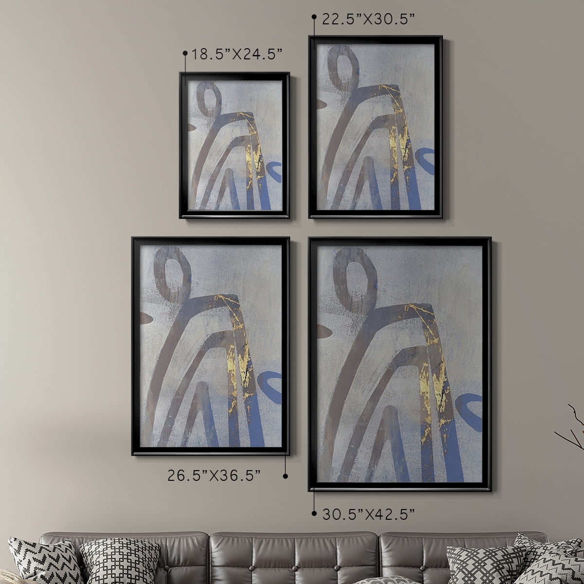 Linx II Premium Framed Print, in Gold, Black, or Silver - Ready to Hang