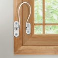 thumbnail image 5 of Cerradura de seguridad para ventana de 2 piezas, cerradura de puerta de seguridad para ventana con llave para niño bebé, cerradura de cable antirrobo puerta corredera restrictor de ventana i, 5 of 5
