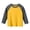 Yellow, variant on NOEGOEU Toddler Girls Boys Long Sleeve Shirts Crewneck Raglan Baseball Tee Shirt Tops 1-9 Years (White,6-8 Years)