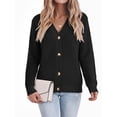 thumbnail image 2 of Fantaslook Knit Cardigan for Women Long Sleeve Open Front Sweaters Button Down Tops Casual Trendy Fall Outfits, 2 of 10