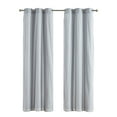 thumbnail image 2 of (2 pack) Your Zone Blackout Curtain Panel with Sheer Overlay, 1 Panel, Grey, 37" W x 84" L, 2 of 9