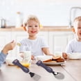 thumbnail image 4 of Cartoon Toddler Utensil Sets, PP Stainless Steel Kid Utensils Flatware With Storage Box, Kid Spoon And Fork Set For Home Kitchen, 4 of 8