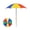 watermelon color, variant on Garden Plant Rainproof Umbrellas Sunshades Umbrellas for Potted Flowers and Succulents Decoration