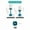 White-92, variant on Toothbrush Cup Holder - ABS Plastic, Dormitory Bathroom Organizer, Inverted Drain Design, Clutter-Free Countertop, Adult Child Multipurpose