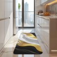 thumbnail image 4 of Black Marble Gold Line Pattern Kitchen Rug Mat,Kitchen Runner Rugs Non Skid Washable,Decorative Kitchen Floor Mats for Kitchen,Sink,Laundry,17"x47.2", 4 of 7