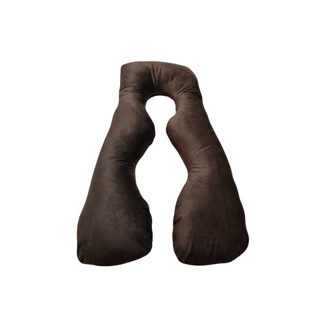 Almohada para maternidad suave café tipo Hamster Lunics Almohada para Embarazo