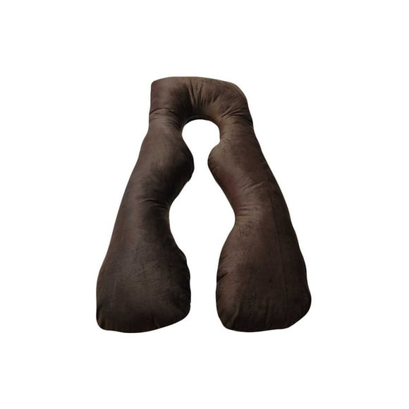 Almohada para maternidad suave café tipo Hamster Lunics Almohada para Embarazo