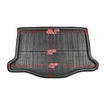 thumbnail image 4 of Black Rear Trunk Boot Liner Cargo Mat Floor Tray for 2016-2018 Honda Fit, 4 of 7