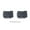 2 pcs black, variant on 10/5 Pcs Battery Storage Rack Holder Case for Makita for bosch 14.4V 18V Fixing Devices Power Battery Tools
