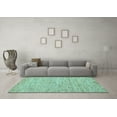 thumbnail image 3 of Ahgly Company Indoor Rectangle Solid Light Blue Modern Area Rugs, 2' x 3', 3 of 4