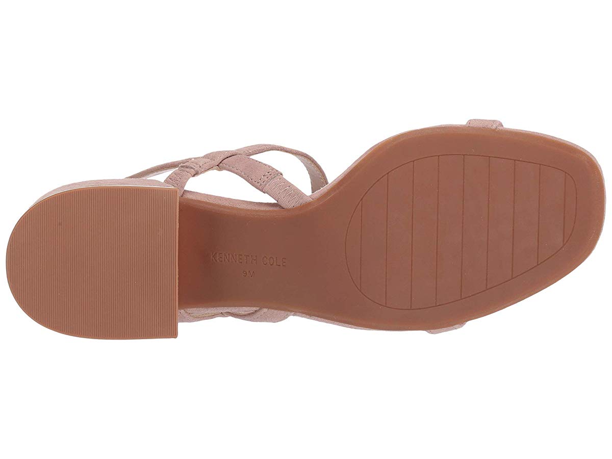 KENNETH COLE Womens Black Comfort Maisie Square Toe Block Heel Slip On  Leather Slingback Sandal 9.5 M - Walmart.com