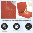 thumbnail image 4 of Yeahumalia Patio Deep Seat Cushions 23'' x 24'' with Removable Cover, Water and Fade Resistant, Red, 4 of 8
