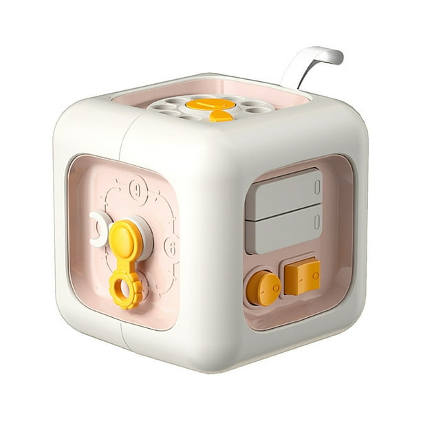 Cubo de juguetes antiestrés, juguetes de hexaedros para niños, ejercicios de manos y cerebro para la primera infancia, juguetes de iluminación infantil, seis lados