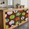 thumbnail image 6 of Brown Balls Tier Curtains 36 Inch Length, Baseball Tennis Basketball Football Cafe Short Curtains for Bathroom Over Sink, Small Kitchen Curtain Light Filtering Tiered Drapes 2 Panels 27.5"Wx36"L, 6 of 8