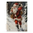 thumbnail image 2 of WOBOGO Santa Claus Delivers Gifts in The Snow Notebook College Horizontal Grid Paper Ink Spill Resistant Water Resistant Cover 8.3x5.7x0.4in, 2 of 8