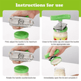 thumbnail image 3 of Abrelatas de tarro sin esfuerzo Abridores de botellas Acero inoxidable Verde, 3 of 5
