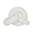 thumbnail image 5 of Modern Knot Sculpture Home Decor - Minimalist Polyresin Abstract Accent for Living Room, Office & Bedroom - Contemporary Art Piece for Shelves & Desks - 6" White, 5 of 10