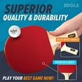 thumbnail image 3 of JOOLA Hit Set Table Tennis Bundle with Carrying Case, 4 Paddles, 8 Balls, Red, 3 of 6