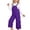 Purple, variant on shoper Girls Overalls Sleeveless Wide Leg Jumpsuits Summer Casual Adjustable Strap Jumpsuit Comfy Baggy Rompers with Pockets Purple
