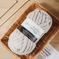 thumbnail image 2 of MAINSTAYS Light Grey Chunky chenille yarn, 2 of 3