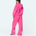 thumbnail image 6 of Bow Sweatpants Set for Women Bow Hoodie and Sweatpants Set for Women Womens Sweatsuits 2 Piece Set Comfort Bow Hoodie Wide Leg Sweatpants Set Athleisure Sweatset Cute Matching Sweat Sets, Hot Pink-XL, 6 of 6