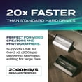 thumbnail image 4 of ADATA SD810 1000G IP68 Water Resistance Up to 2000 MB/s USB 3.2 Gen 2 USB-C External Solid State Drive - Black for Android (SD810-1000G-CBK), 4 of 8