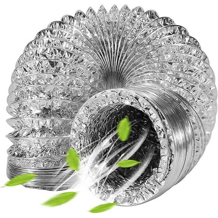 

6x2m Aluminium Flexible Fan Ducting Ventilation Hose ForExtractor Fan Gift