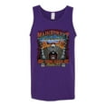 thumbnail image 2 of Wild Bobby, Main Street of America Route 66 Bike Motorcycle Cars and Trucks Mens Graphic Tank Top, Purple, 2XL, 2 of 3