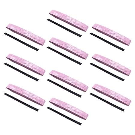 10 Pieces Badminton Racket Grip Tape, Anti Skid Sweat Absorption Durable Replacement Band Tennis for Fishing Rod Squash Rackets Light Pink