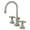 Brushed Nickel, variant on Kingston Brass KS2981ZX Millennium Widespread Bathroom Faucet with Brass Pop-Up, Polished Chrome