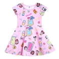 thumbnail image 1 of Vestido Disney Stitch Mickey Mouse Moana Pink para niña de 7 a 8 años, 1 of 4