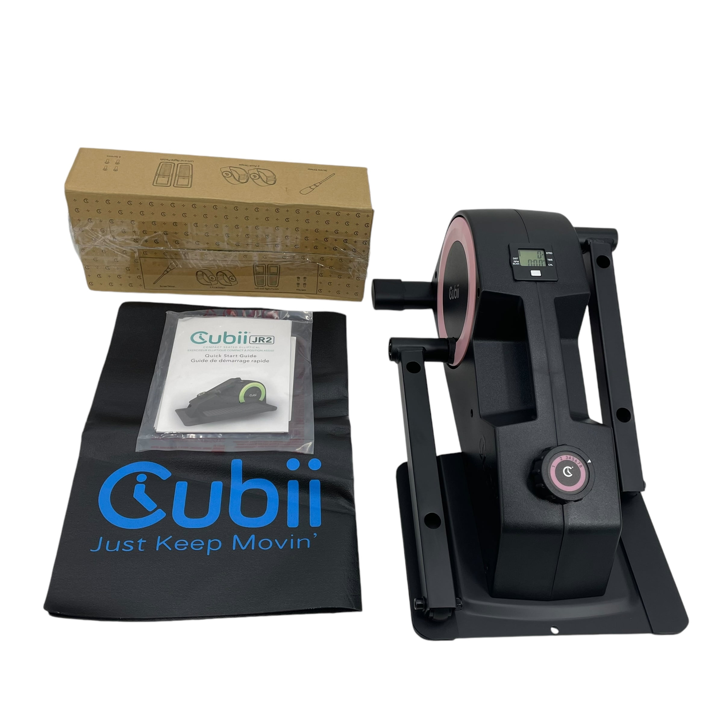 Cubii PINK JR2, Under Desk Bike Pedal Exerciser, Work from