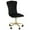 Black, variant on Impressions Vanity Elise Tufted Chair with Velvet Armless Cushion Seat and 360 Degrees Swivel Chair (Pink)