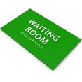 thumbnail image 2 of ADA CENTRAL SIGNS - 6" X4" Waiting Room Sign - Tactile Graphics Grade 2 Braille Text | ADA Compliant Modern Utility Wall Mount Plastic Signs For Schools, Offices, Businesses, Apartments & Restaurants, 2 of 7