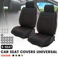thumbnail image 2 of Leather Car Seat Covers,Car Seat Protector Waterproof,Seat Covers Full Set, Car Seat Protectors 5 Seats,Automotive Seat Covers Fit Most Cars, 2 of 7