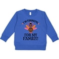 thumbnail image 2 of Inktastic Thanksgiving Girl Turkey Thankful for Family Toddler Sweatshirt, 2 of 4