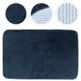 thumbnail image 2 of 1 Pc Crafted Foot Pad Nonslip Entrance Mat Comfortable Door Mat (Navy), 2 of 5