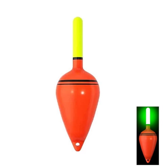 Luminous Fishing Bobber with Color Change Indicator & CR425 Battery, Night Angling Float, 30g 40g 60g 80g Weights (1-Pack)