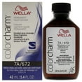 thumbnail image 1 of Tinte líquido permanente para cabello Wella Color Charm 672 7A Rubio ceniza ahumado medio 1,42 oz, 1 of 3