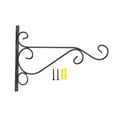 thumbnail image 1 of Soporte de cesta de pared de hierro, tradicional, duradero, para campanas de viento, plantas Estilo B 30cm, 1 of 9