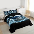 thumbnail image 3 of Castle Fairy Ocean Waves Full Size Comforter Sets Female Men,Mount Fuji Bedding Sets, 3 of 8