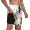 thumbnail image 2 of Rateoe Pet Care Grooming Pattern Men’s Swim Shorts with Compression Liner – Double-Layered Quick-Dry Swimwear, Comfortable & Stretchy Beach Shorts-Large, 2 of 6