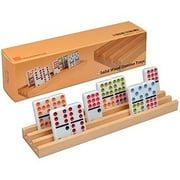 Premium Beechwood Domino Racks/Trays - Set of 4