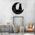 thumbnail image 2 of Craftnamesign Cat On The Moon Metal Sign LED Light, Cat Lover Gift, Cat Wall Art, Moon Star Sign, 2 of 5
