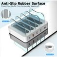 thumbnail image 4 of USB Charging Station - Charging Dock - 4-Port - Fast Charging Station for Multiple Devices - Docking Station - Smart Charging Station Dock - Multi Charging Station for Cell Phones and Tablets, 4 of 6