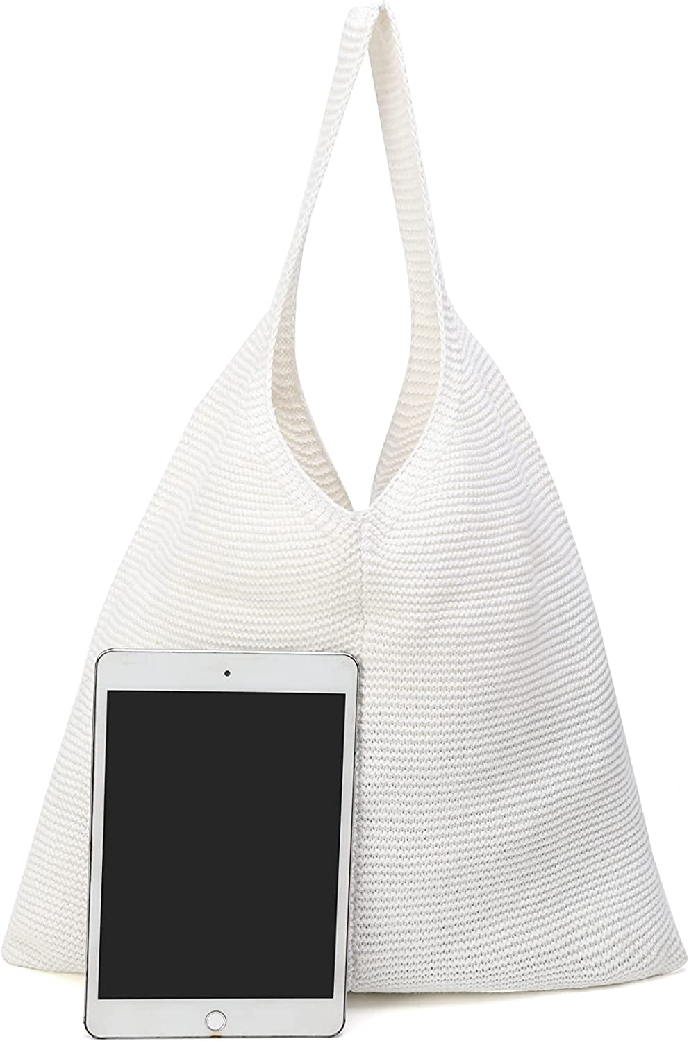 CoCopeaunts tote bag aesthetic Women's Shoulder Handbags Hand crocheted Bags large Shoulder Shopping Bag canvas tote cute