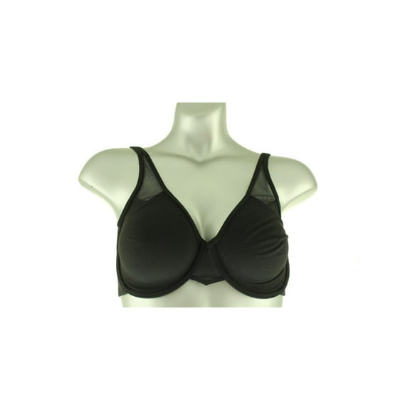 Wacoal Womens Mesh Inset Lingerie Underwire Bra Black 34DD