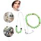 thumbnail image 2 of Kit de piedras de cristales naturales de imitación verde, para practicantes de yoga, coleccionistas, collares, pulseras con cuentas, 2 of 6